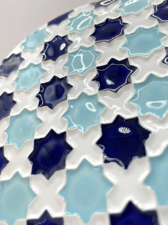 Ręcznie robiona podstawka ceramiczna motyw Alhambra