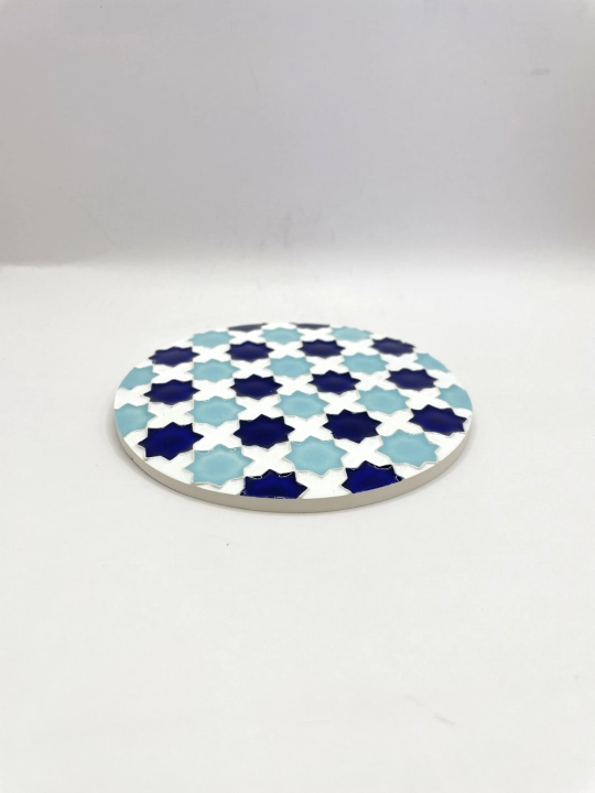 Ręcznie robiona podstawka ceramiczna motyw Alhambra